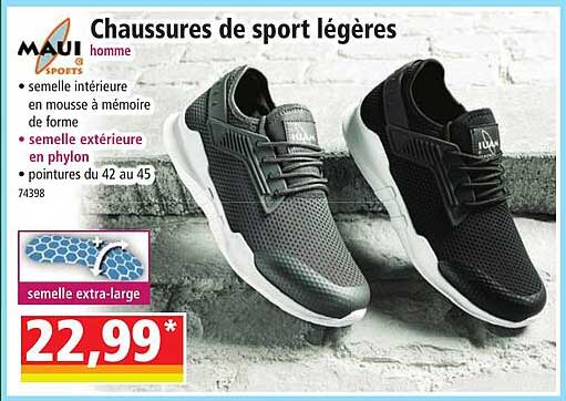 chaussures de sport légères homme maui sports