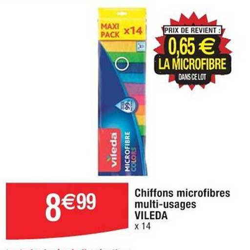 chiffons microfibres multi-usages vileda