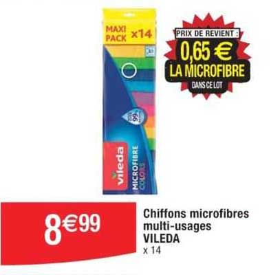 chiffons microfibres multi-usages vileda