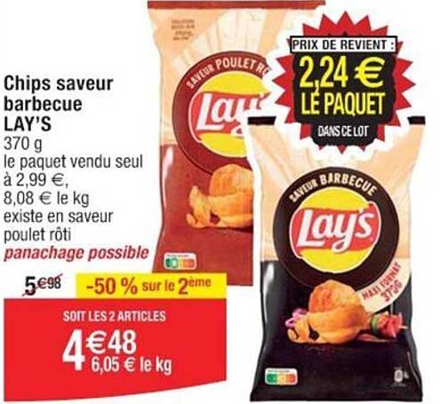 Chips Saveur Barbecue Lay's