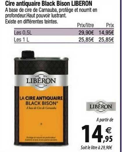 cire antiquaire black bison liberon