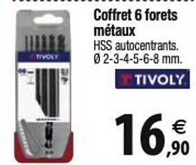 coffret 6 forets métaux tivoly