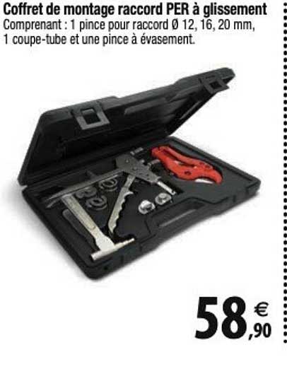 coffret de montage raccord per à glissement