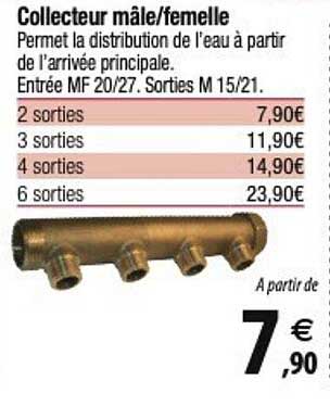 collecteur mâle/femelle