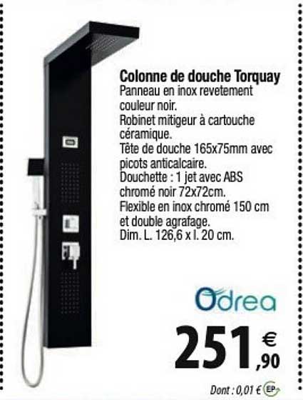 colonne de douche torquay odrea