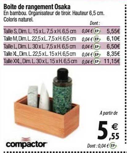 compactor boite de rangement osaka
