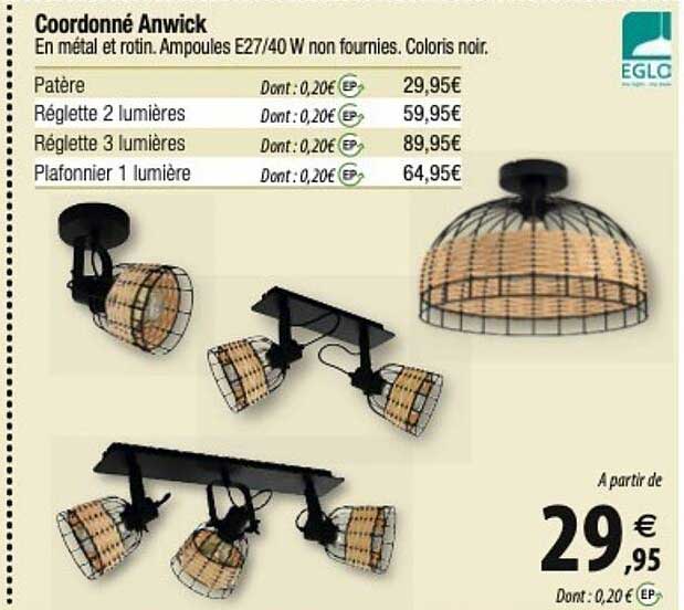 coordonné anwcik eglo