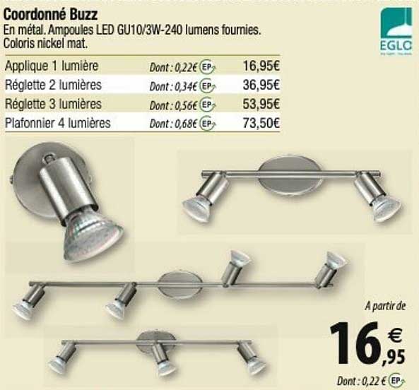 coordonné buzz eglo