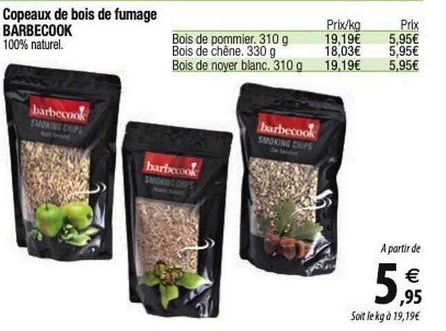 copeaux de bois de fumage barbecook