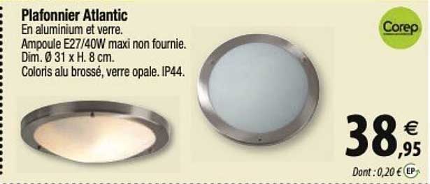 corep plafonnier atlantic