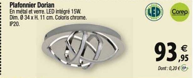 corep plafonnier dorian