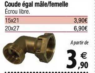 coude égal mâle/femelle