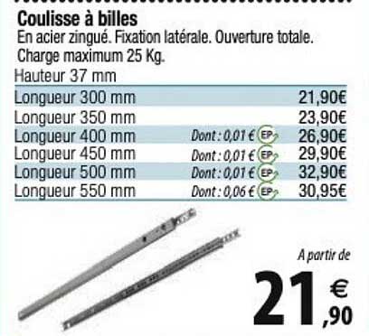coulisse à billes