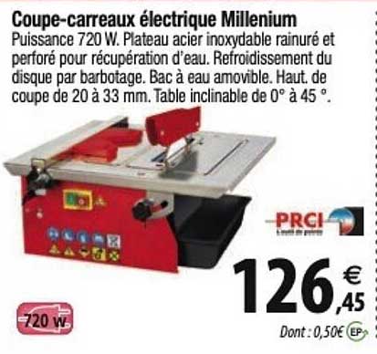 coupe-carreaux électrique millenium