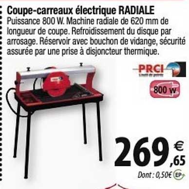 coupe-carreaux électrique radiale