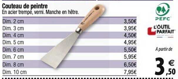 couteau de peintre l'outil parfait