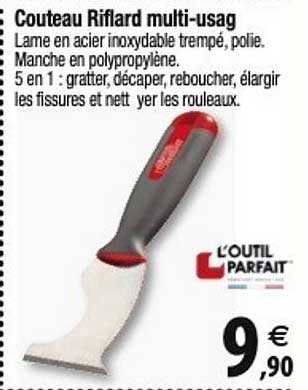 couteau riflard multi-usag l'outil parfait