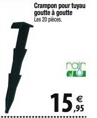 crampon pour tuyau goutte à goutte