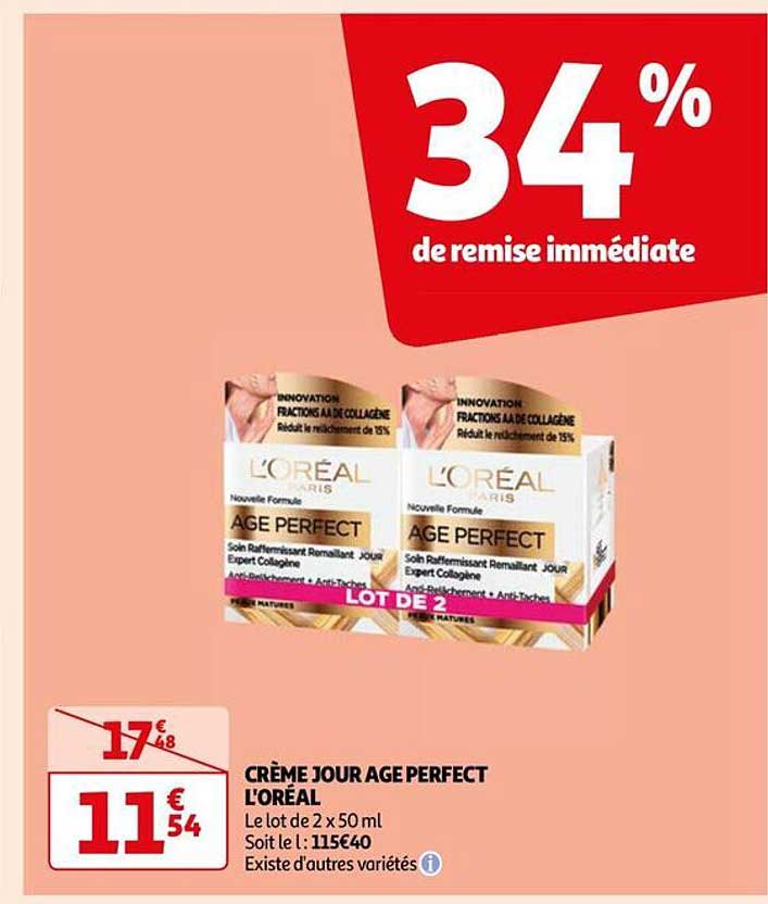 Crème Jour Age Perfect L'oréal