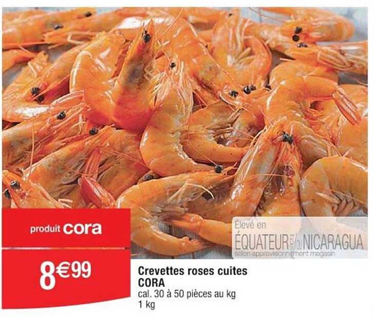 Crevettes Roses Cuites Cora