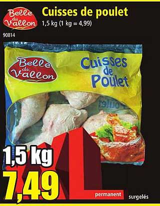 cuisses de poulet belle du vallon