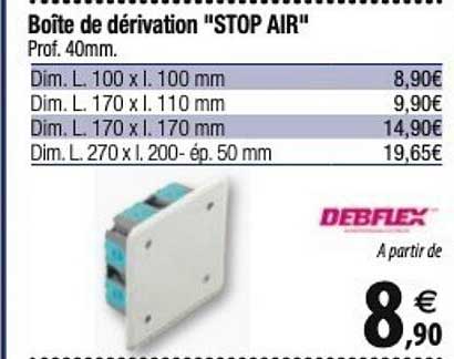 debflex boîte de dérivation "stop air"