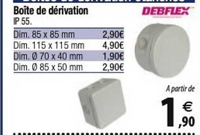 debflex boîte de dérivation