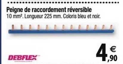 debflex peigne de raccordement réversible