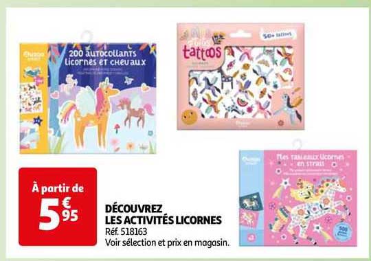 découvrez les activités licornes