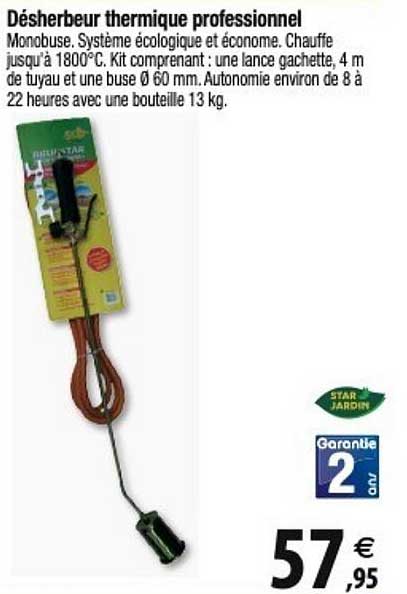 désherbeur thermique professionnel