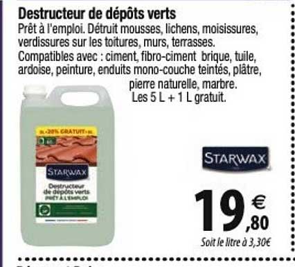 destructeur de dépots verts