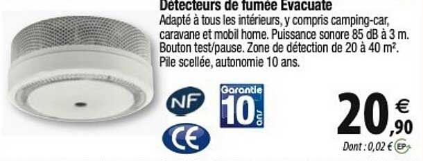détecteurs de fumée evacuate