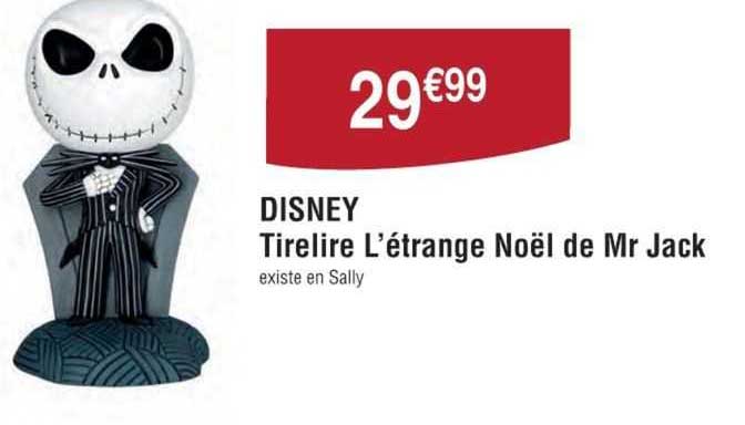 disney tirelire l'étrange noël de mr jack