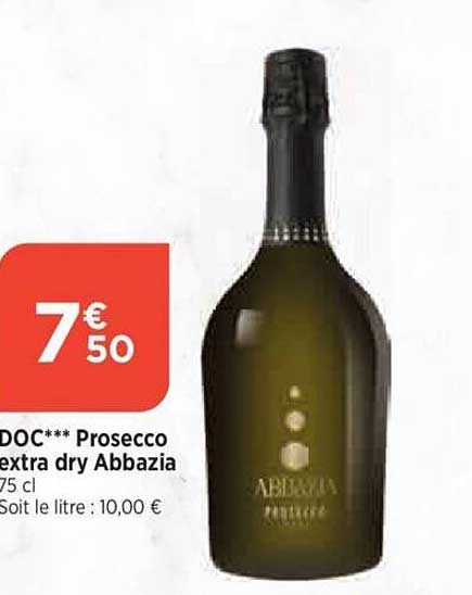 doc prosecco extra dry abbazia