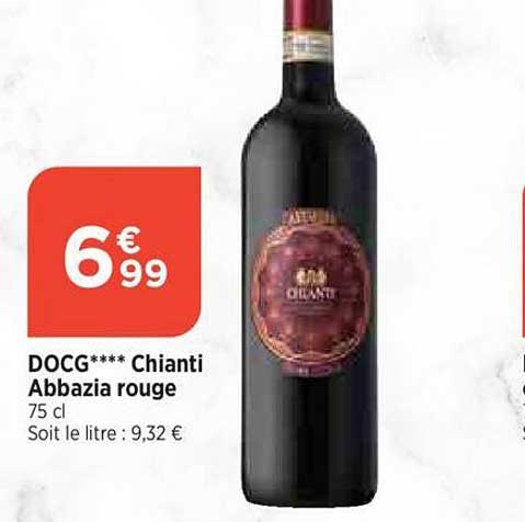 Docg Chianti Abbazia Rouge