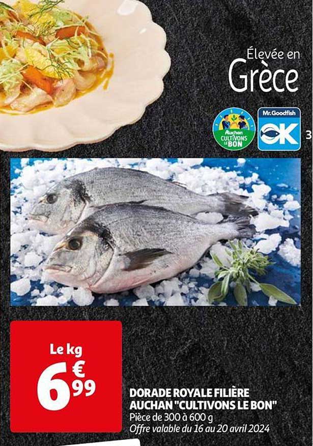 dorade royale filière auchan "cultivons le bon"