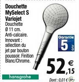 douchette myselect s variojet hansgrohe