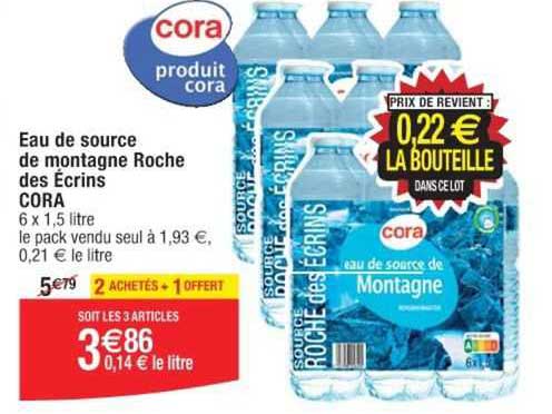 Eau De Source De Montagne Roche Des écrins Cora