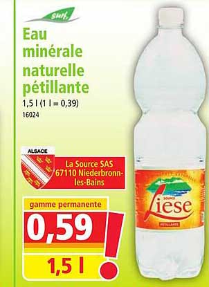 Eau Minérale Naturelle Pétillante Surf