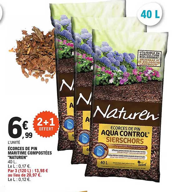 écorces De Pin Maritime Compostées "naturen"