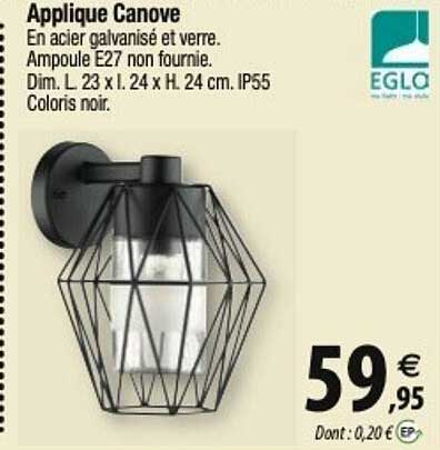 eglo applique canove