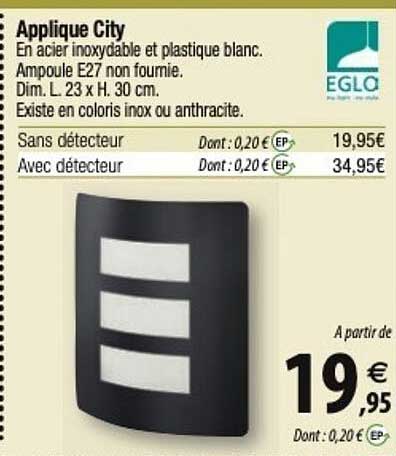 eglo applique city