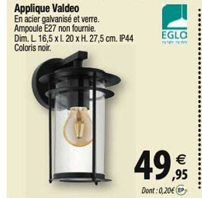 eglo applique valdeo