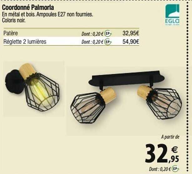 eglo coordonné palmorla