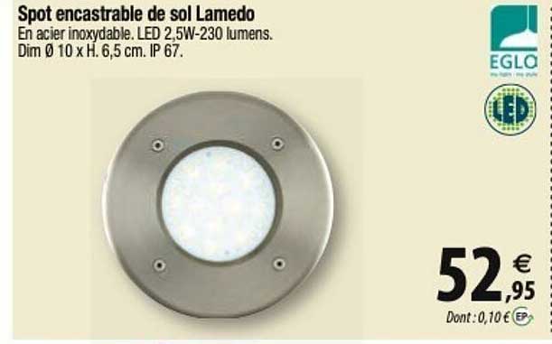 Eglo Spot Encastrable De Sol Lamedo