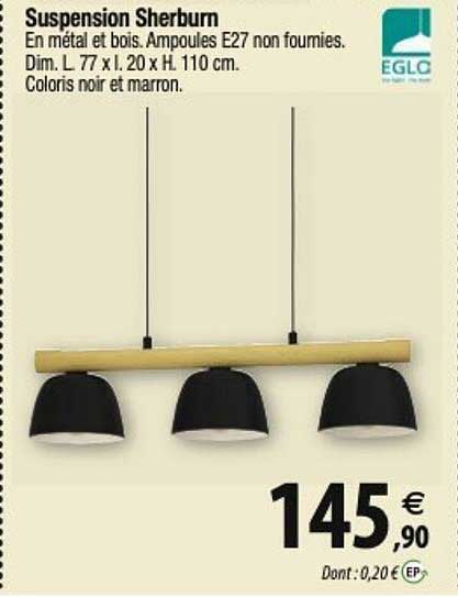 eglo suspension sherburn