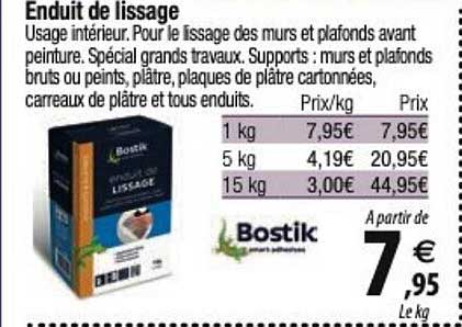 Enduit De Lissage Bostik