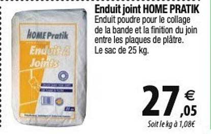 enduit joint home pratik