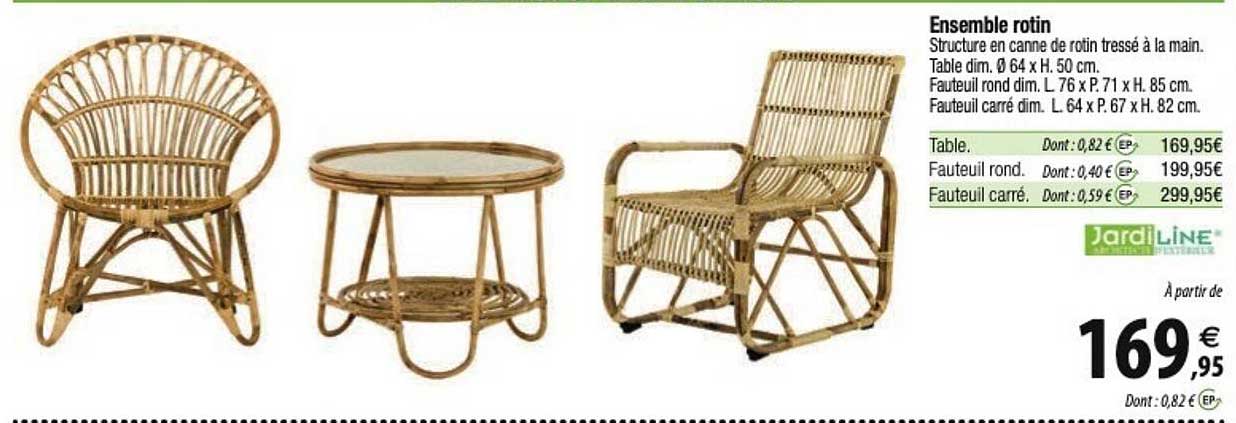 ensemble rotin jardiline