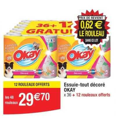 essuie-tout décoré okay